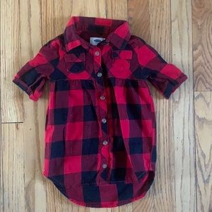 Red and Black plaid Dress